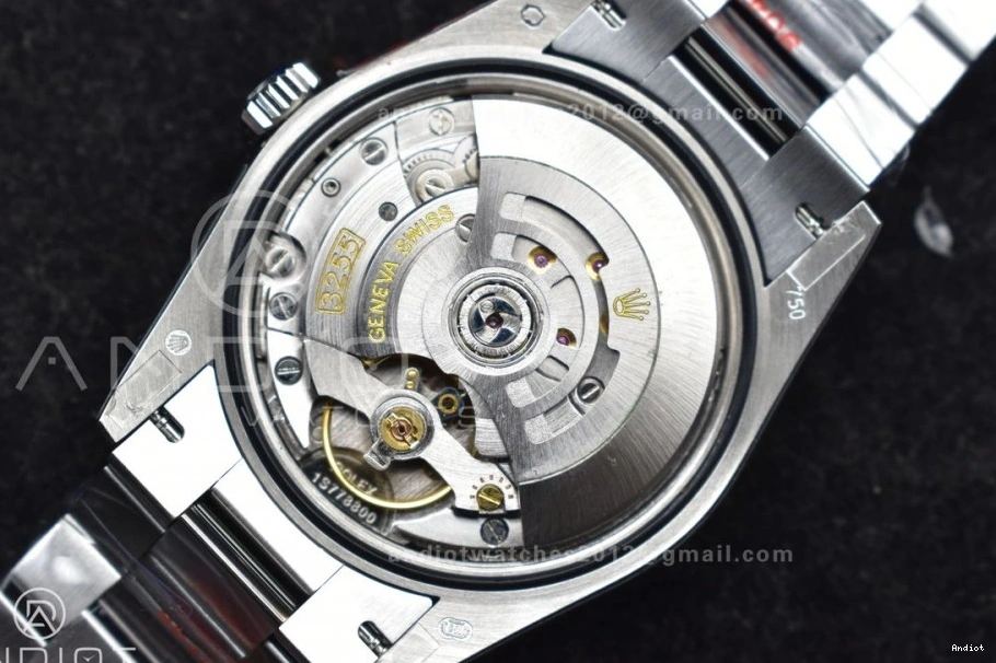 Dial President vr3255 Bracelet Best V5 QF Edition (Gain Weight) 36 Steel DayDate on Light Roman 904L SS Blue 0523